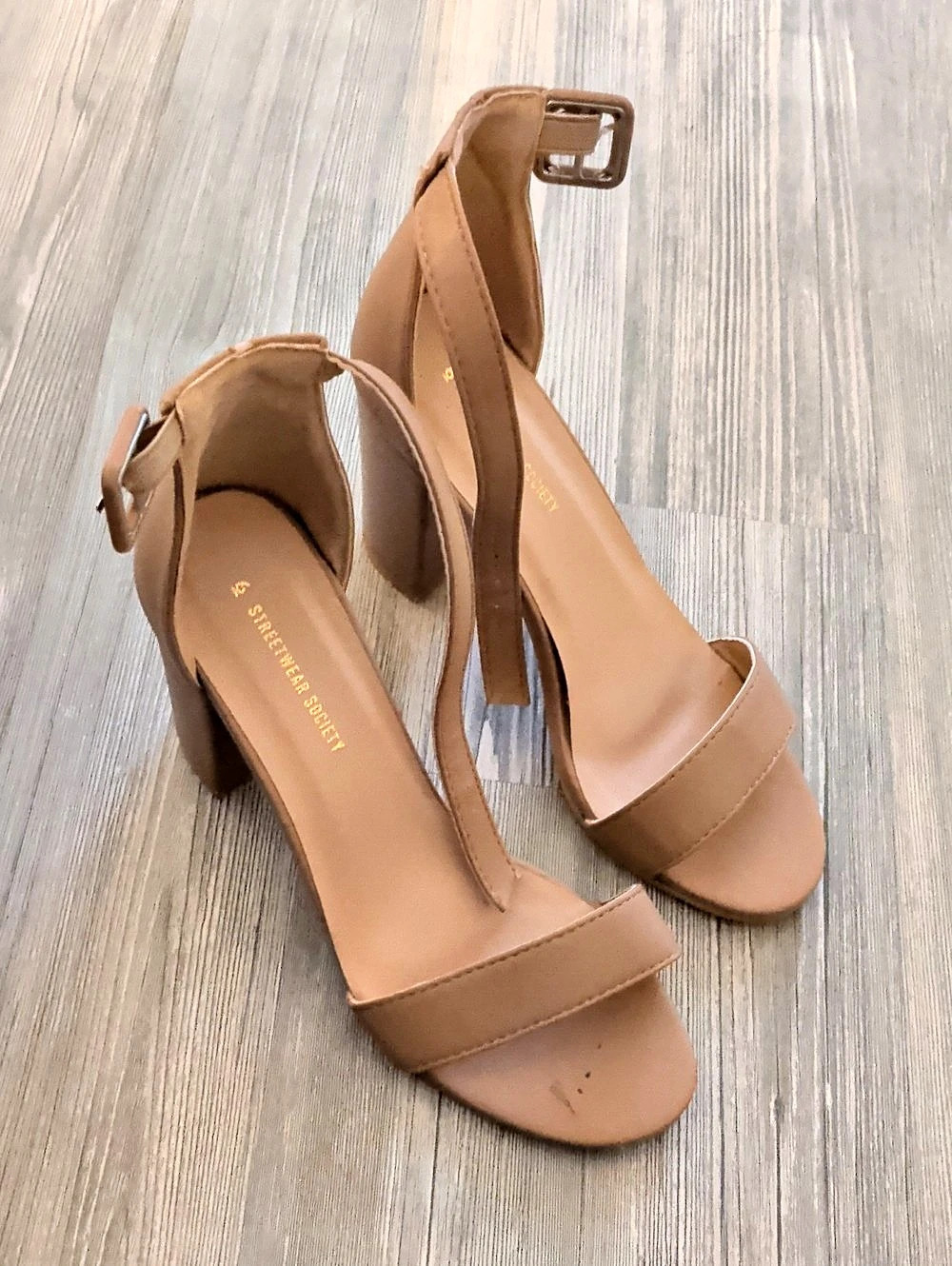 Brown Heeled Sandals